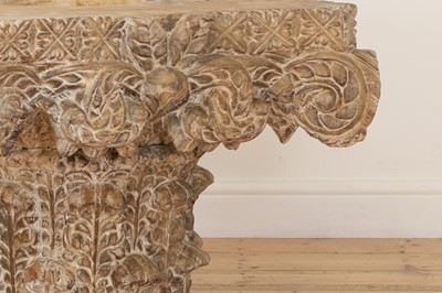 Lot 99 - A limed hardwood capital