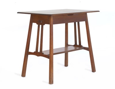 Lot 24 - An Arts and Crafts inlaid oak table