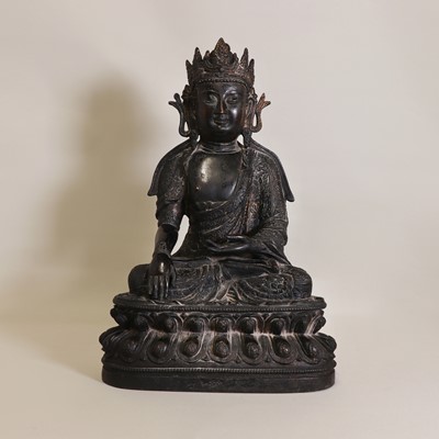 Lot 88 - A Chinese bronze bodhisattva