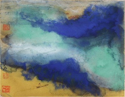 Lot 108 - A Chinese gouache painting