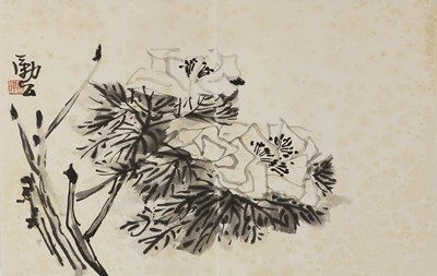 Lot 128 - A collection of six Chinese gouache paintings