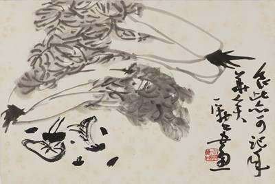 Lot 128 - A collection of six Chinese gouache paintings