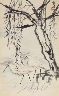 Lot 368 - A Chinese gouache painting