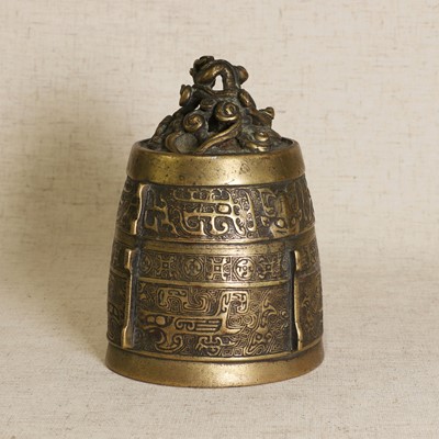 Lot 84 - A Chinese brass bell
