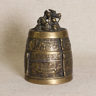 Lot 84 - A Chinese brass bell