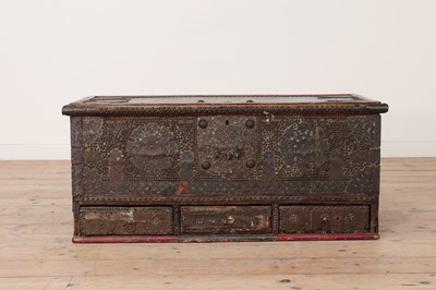 Lot 125 - An Omani hardwood chest