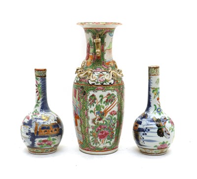 Lot 106 - A Chinese Canton famille rose porcelain vase