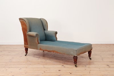 Lot 387 - A Victorian upholstered daybed by Howard & Sons