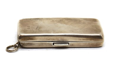 Lot 23 - A three compartment silver sovereign case