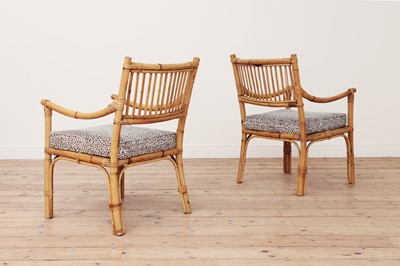 Lot 149 - A pair of bamboo armchairs
