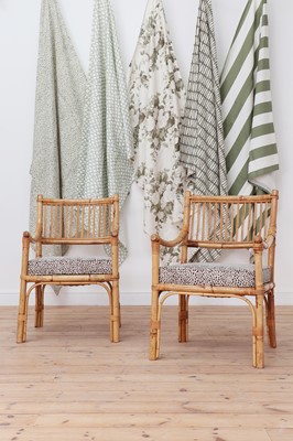 Lot 149 - A pair of bamboo armchairs