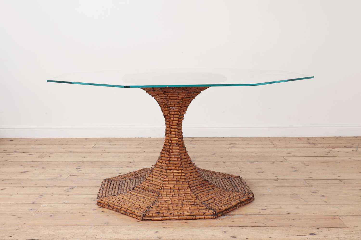 Lot 148 - A bamboo pedestal table