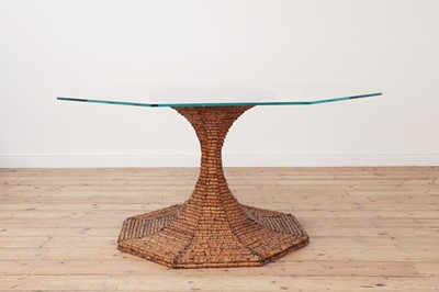 Lot 148 - A bamboo pedestal table