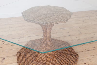 Lot 148 - A bamboo pedestal table