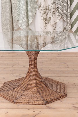 Lot 148 - A bamboo pedestal table