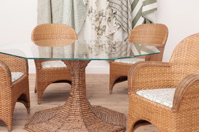 Lot 148 - A bamboo pedestal table