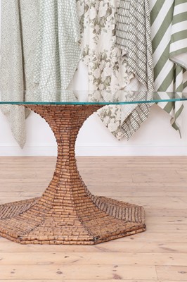 Lot 148 - A bamboo pedestal table