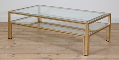 Lot 372 - A French two-tier coffee table