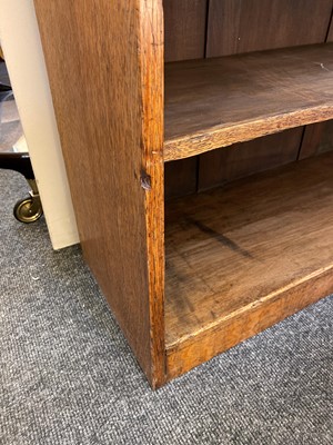 Lot 64 - An Arts and Crafts oak open bookcase