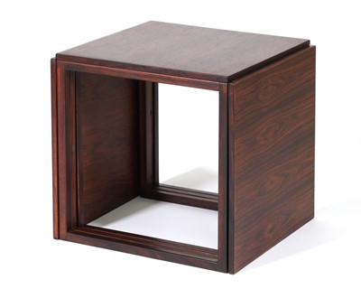 Lot 329 - A Danish rosewood 'Cube' nest of three tables