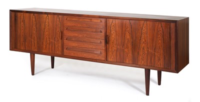 Lot 554 - A Danish rosewood sideboard
