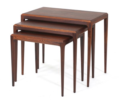 Lot 557 - A Danish rosewood nest of tables
