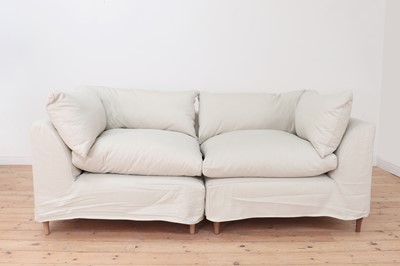 Lot 605 - A two-seater 'Orlando' modular sofa by Maker & Sons