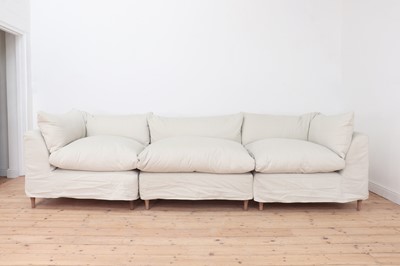 Lot 604 - A large 'Orlando' modular sofa by Maker & Sons