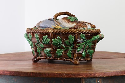 Lot 372 - A Minton faience game pie tureen