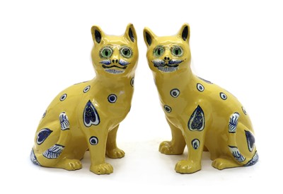 Lot 31 - A pair of Max Emanuel (Mosanic) studio pottery cats