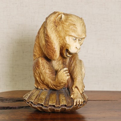 Lot 225 - A Japanese ivory okimono