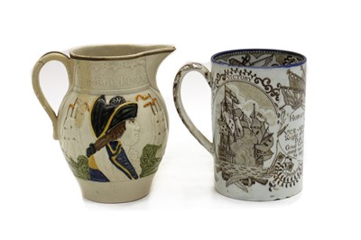 Lot 35 - A small Pratt ware pottery jug