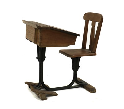 Lot 300 - A Victorian school desk