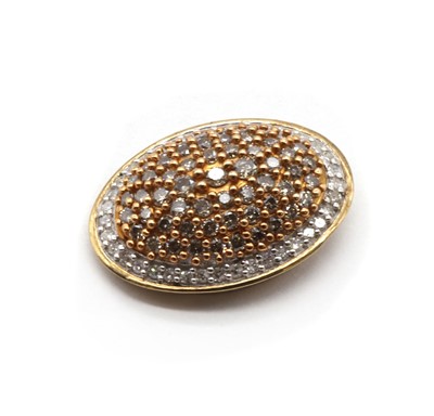 Lot 124 - A gold diamond pendant