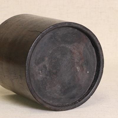 Lot 114 - A Chinese huanghuali brush pot