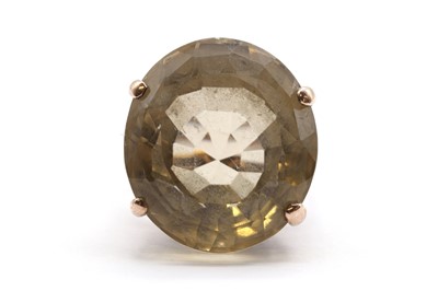 Lot 194 - A single stone citrine ring