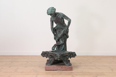 Lot 408 - A bronze fountain