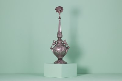 Lot 307 - A silver rosewater sprinkler
