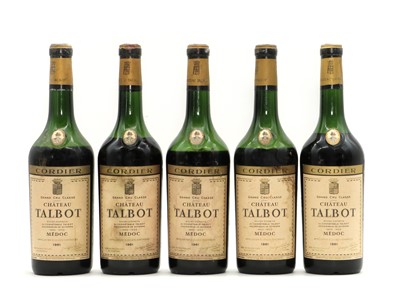 Lot 181 - Chateau Talbot, Grand Cru Classe, St Julien, 1961 (5)