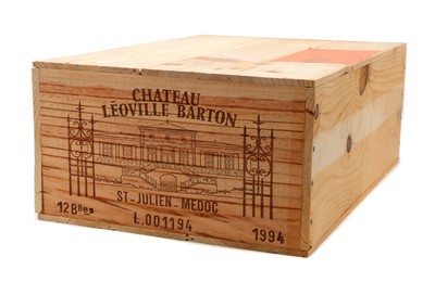 Lot 155 - Chateau Leoville Barton, 2eme Cru Classe, St Julien, 1994 (12, OWC)