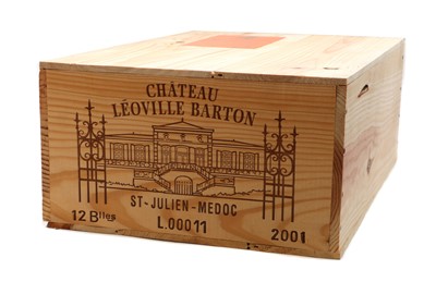 Lot 160 - Chateau Leoville Barton, 2eme Cru Classe, St Julien, 2001 (12, OWC)