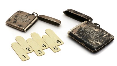 Lot 3A - An Edwardian silver shooting butt marker
