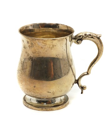 Lot 7 - A silver christening mug