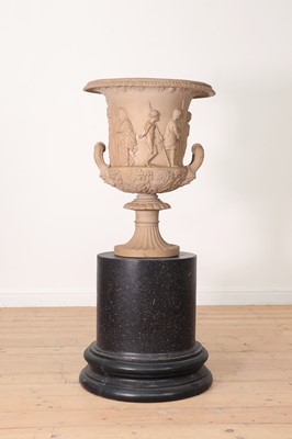 Lot 172 - A composition campana urn