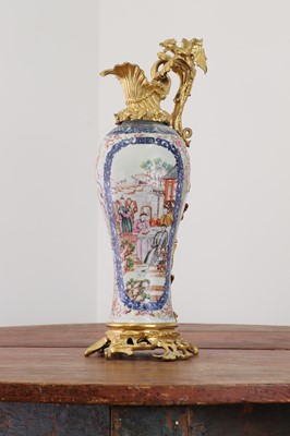 Lot 175 - A famille rose export porcelain ewer