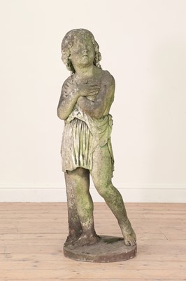 Lot 406 - A carved marble figure