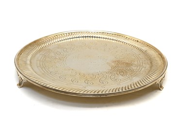 Lot 1 - A Victorian silver salver