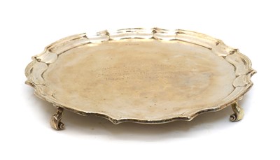 Lot 19 - A silver salver