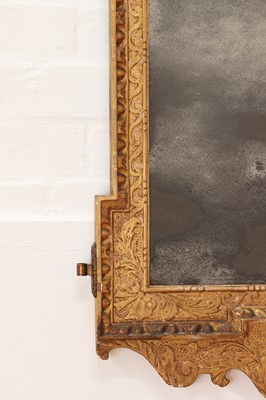 Lot 184 - A pair of George II gilt gesso pier mirrors