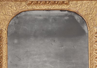 Lot 184 - A pair of George II gilt gesso pier mirrors